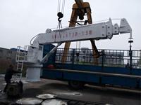Treuil marin flottant de 12 à 15 tonnes pour équipement de pêche, grue de levage de bateau de 10-15 m