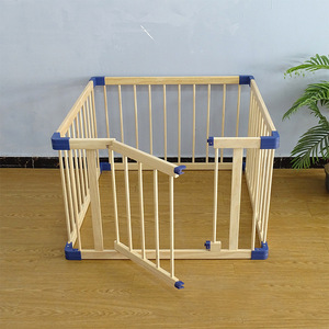 Parque de juegos plegable moderno de madera maciza para bebés, valla de seguridad para dormitorio, hospital, parque, escuela, uso exterior, ecológico, de plástico, para sala de estar - Product Image 2
