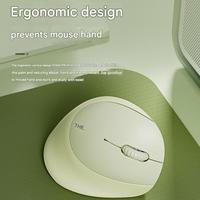 Kepribadian Q7 Mouse nirkabel BT vertikal mode ganda senyap untuk tangan kecil dan Mouse Laptop