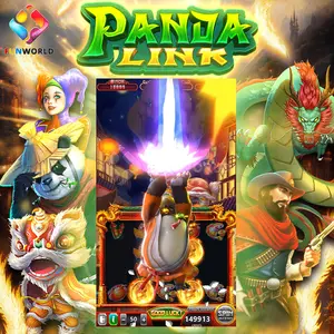 Yeni stil Panda bağlantı 6 1 Arcade oyun yazılımı Online oyun Spin tekerlek oyunu oyna