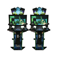Xiaomixing Machine de jeu vidéo d'arcade de tir 42 pouces, simulateur de tir électronique à monnayeur pour 2 joueurs, en métal/acrylique