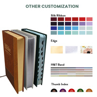 Service d'impression en gros, OEM personnalisé, Fournitures religieuses, Bible grand format en cuir PU à couverture rigide avec dorure à chaud, Cadeau d'église, Vente en gros