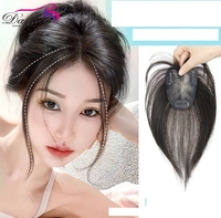 Perruque de remplacement pour femme en cheveux humains Remy brésiliens 7*9 avec frange, 10 pouces, qualité européenne, la moins chère