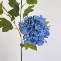 HGA Fleurs artificielles en latex de qualité supérieure, Hortensia bleu toucher réel, pour arche de cérémonie de mariage, toile de fond et décoration florale de scène
