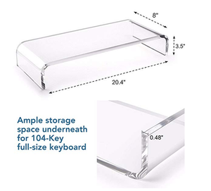 Soporte de monitor acrílico, <span class=keywords><strong>para</strong></span> <span class=keywords><strong>internet</strong></span>, caf, plexiglás, pc, escritorio - Product Image 4