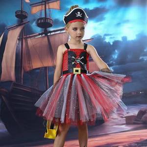 Disfraz de Pirata para Niñas HP 'Piratas del Caribe' Jack Sparrow, Disfraz de Halloween para Niños, Traje para Fiesta de Carnaval - Product Image 2