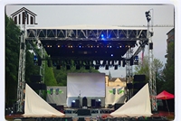Support d'éclairage de DJ compact et léger en alliage d'aluminium portable et contreplaqué pour la scène et les fêtes de concert certifié TUV
