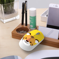 Nouvelle souris optique sans fil ultra-mince de conception coréenne 2,4 GHz, souris d'ordinateur mignonne de dessin animé