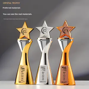 Nuevo Trofeo 2025 Personalizado <span class=keywords><strong>de</strong></span> Alta Gama, Creativo, Corporativo, <span class=keywords><strong>de</strong></span> Honor, para Empleados Destacados, Placa Conmemorativa <span class=keywords><strong>de</strong></span> Metal, Adorno <span class=keywords><strong>de</strong></span> <span class=keywords><strong>Agradecimiento</strong></span> - Product Image 2