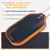 Raquette de pickleball en fibre de carbone T800 avec noyau en mousse MPP, pressée à chaud, directement de l'usine, pour l'entraînement et les matchs en club