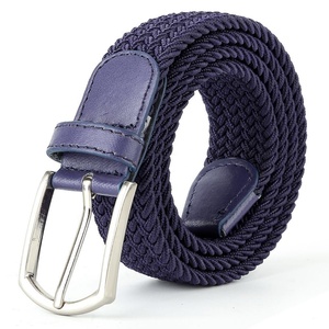 <span class=keywords><strong>Ceinture</strong></span> élastique <span class=keywords><strong>tressée</strong></span> en toile de golf extensible avec logo personnalisé pour hommes et femmes, idéale pour les jeans et pantalons de golf - Product Image 4