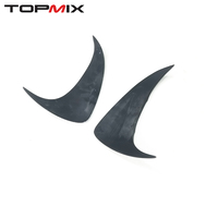 Divisores de Esquina Aerodinámicos para Parachoques Trasero de Fiat Abarth 500 595, Accesorios Decorativos Exteriores para Auto, Resina Fibra Preimpregnada