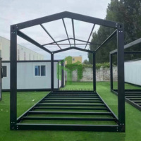 Gegalvaniseerd lichtstalen containerframe, geprefabriceerd modulair huisframe voor snelle montage van woningen en ruimtes.