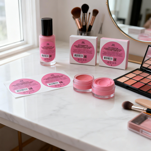 Etiquetas adhesivas personalizadas para botellas de cosméticos, impresas en colores brillantes, con logotipo, a base de aceite, en rollo. - Product Image 3