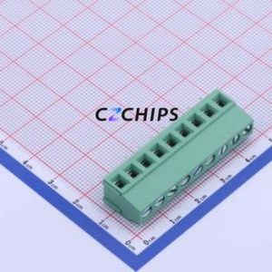 JL500-50009GT1 Screw Terminal Block Through hole Component (THT),P=5mm Connector 1x9P 5mm Green Through Hole - Product Image 1