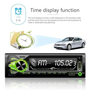 Reproductor MP3 para coche con pantalla LCD retroiluminada de 7 colores, transmisor FM BT, sistema de audio para coche, música HD sin pérdidas, radio para coche - Product Image 4