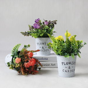 Maceta de Pulpa de Papel con Forma de Bola Redonda Grande de Loto y Diseño de Pezuña de Caballo con Efecto Niebla - Maceta Única de Pulpa de Papel Texturizada con Flores Artificiales - Product Image 6