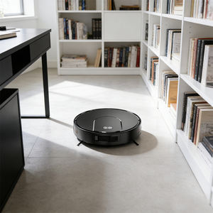 Robot aspirateur Geerlepol V2G-SH avec filtre HEPA, nettoyage automatique, balayage humide/sec, navigation gyroscopique, contrôlé par application, pour hôtel - Product Image 1