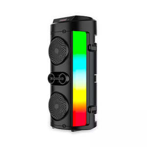 Açık taşınabilir hoparlör Dj sistemi Subwoofer ses kutusu ile Led ışık - Product Image 4