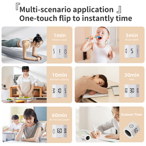 Temporizador de Escritorio con Gravedad F6 Personalizado por el Fabricante, con Pantalla LED Preestablecida de 1, 5, <span class=keywords><strong>10</strong></span>, 30 y 60 Minutos, Ecológico, para Uso en el Trabajo y la Cocina - Product Image 6