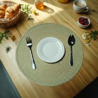 Nouveaux sets de table, sous-verres et supports pour tasses, décoration de salle à manger, tapis de placement pour boissons, sous-verres sans lavage, tapis et sous-verres fantaisie en PVC durable