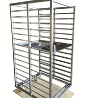 Chariot de rangement et de refroidissement en acier inoxydable 304 pour cuisine professionnelle, boulangerie et four
