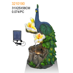 Custom <strong>Outdoor</strong> Decor Polyresin Garden <strong>Fountain</strong> <strong>Peacock</strong> Flaming Bird <strong>Fountain</strong> Resin Figure Water <strong>Fountain</strong> - Product Image 5