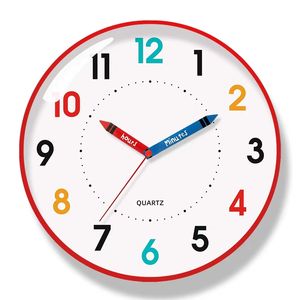 <span class=keywords><strong>Reloj</strong></span> <span class=keywords><strong>de</strong></span> Pared Analógico <span class=keywords><strong>de</strong></span> Cuarzo <span class=keywords><strong>de</strong></span> Plástico <span class=keywords><strong>de</strong></span> 12 Pulgadas, Silencioso, Educativo, Infantil, <span class=keywords><strong>de</strong></span> Colores, con Agujas, Personalizable para Niños - Product Image 3