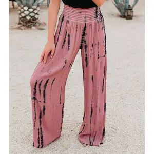 2023 New Garment Dyed Tie Dye Pants Heavy Cotton Twill Pants Custom Logo Trouser