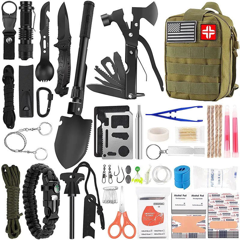 Best Selling Mini Camping Tools Set Emergency Survival Kit Professional Survival First Aid kit