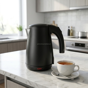 Ousheng Whole <strong>Sale</strong> Electric Breakfast Set 2 Slices Plastic Wider Slot 6 Level Brown <strong>Toaster</strong> &amp; 1.0L Stainless Tea <strong>Kettle</strong> Cordless - Product Image 5