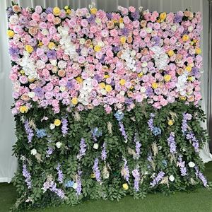 Toile <span class=keywords><strong>de</strong></span> fond murale à dégradé floral, fleurs en soie au toucher réel, décoration <span class=keywords><strong>de</strong></span> mariage à l'église, élégante toile <span class=keywords><strong>de</strong></span> fond <span class=keywords><strong>de</strong></span> rideau <span class=keywords><strong>de</strong></span> fleurs, boutique <span class=keywords><strong>de</strong></span> fleuristes - Product Image 1
