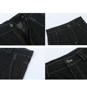 Custom Logo Embroidery High Quality Baggy Jorts Pocket Print Loose Men Denim <b>Shorts</b> Fashion Casual Breathable Jean <b>Shorts</b> Men - Product Image 2
