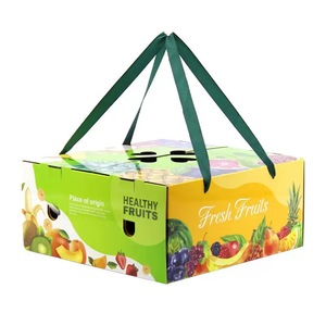 Boîtes Cadeaux Vides de Luxe pour Fruits (Pommes, Kiwis, Raisins) et Légumes Frais, Pliables et Portables, pour le Nouvel An Chinois - Product Image 2