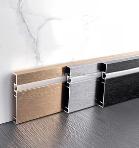 Rodapié LED Luminoso Industrial Moderno, Fácil Instalación, Rodapié de Pared de Aleación de Aluminio y Plástico para Pisos de Hotel - Product Image 6