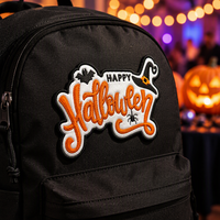 Approvisionnement direct usine : Nouveaux motifs personnalisés pour Halloween – Écussons brodés thermocollants et appliques brodées à repasser pour vêtements