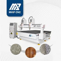 8 + Ans Vérifié Logo Personnalisable 3 Axes CNC Router Machine Double-Head Woodworking High Efficiency PLC SYNTEC Control System