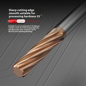 55 Độ chính xác cao Rắn vonfram thép sáo thẳng CNC h7h8 mở rộng chiều dài máy khoan lổ cacbua khoan lổ với lớp phủ - Product Image 4