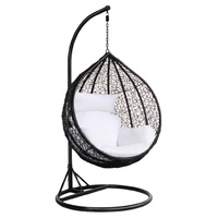 Fauteuil suspendu en rotin, hamac balançoire pour enfants, chaise suspendue en plastique transparent en forme d'œuf, chaise suspendue en rotin en forme d'œuf