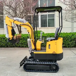 Venta caliente Mini excavadora 1ton Ingeniería de construcción Renovación Excavadora pequeña rota