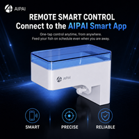 Alimentador Automático de Peces A+ con Abrazadera Ajustable, Temporizador Programable, Control por Aplicación Inteligente, Protección Contra la Humedad y Contra Atascos
