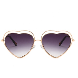 Gafas de Sol de Moda para Mujer Benola, Montura Metálica en Forma de Corazón, Color Sólido, Modelo 18556, Gran Venta - Product Image 2