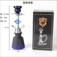Petite taille Double ou simple tuyaux bouteille d'eau arabe acrylique Shisha narguilé ensemble avec tuyaux en plastique accessoires pour fumer