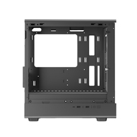 Airflow GAME Mid Tower Gaming PC Chassis Mini Micro-ATX Gamer Case with Side Panel Window and Water Cooling Support