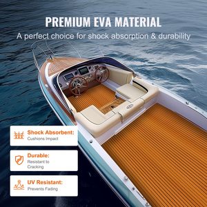 Revêtements de pont modernes de qualité marine pour bateaux – Tapis antidérapants en mousse EVA brossée style Seadek, étanches et à clipser - Product Image 5