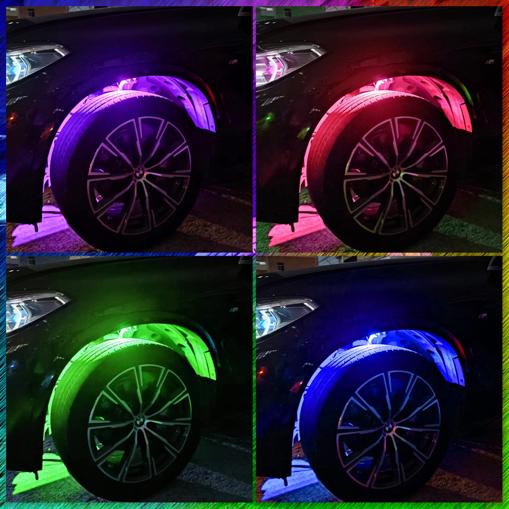 Led strip car light RGB led strip light kit IP65 WS2811 252LED 12V glow strip car