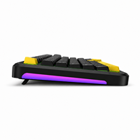 Clavier mécanique de jeu FIFINE GK2 75% avec éclairage RGB, clavier filaire à commutation à chaud, macros programmables pour ordinateur de bureau et ordinateur portable