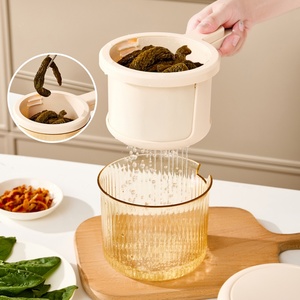 Custom Color/Logo Vegetable Fruit Dehydrator Manual Pressing Drying Machine Drain Basket Used for Making Pickles Kimchi - Product Image 1