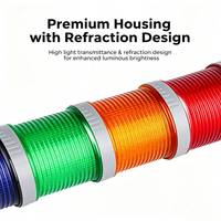 Lampe de signalisation d'avertissement multicolore à trois couches de 60 mm, indicateur LED sonore et visuel pour machines-outils, lampe d'alarme 12V 24V 220V