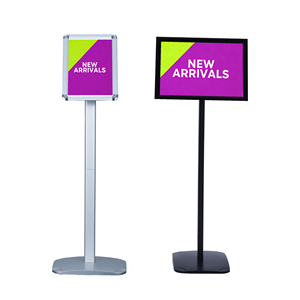 Support d'affichage pour affiches A3 <span class=keywords><strong>A4</strong></span>, support de sol pour hall d'entrée, café, panneaux publicitaires, cadre à clipser, support de menu - Product Image 1